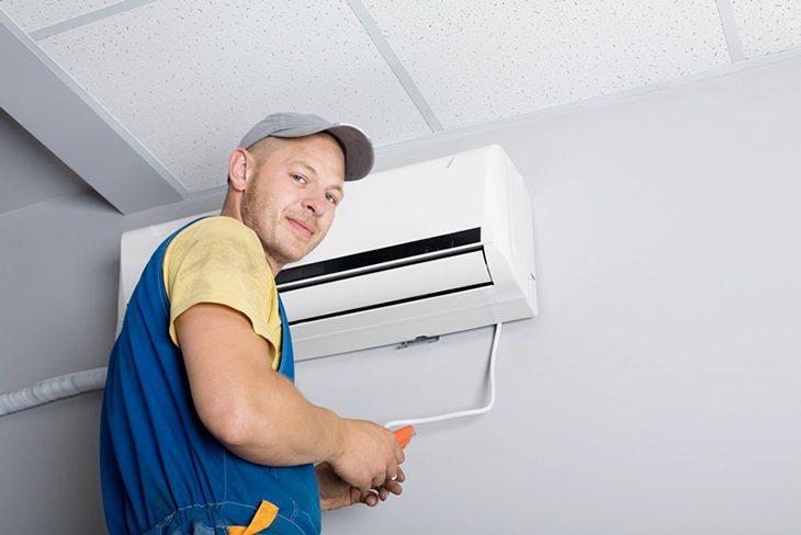 Khu vực nhận lắp máy lạnh tại Biên Hòa